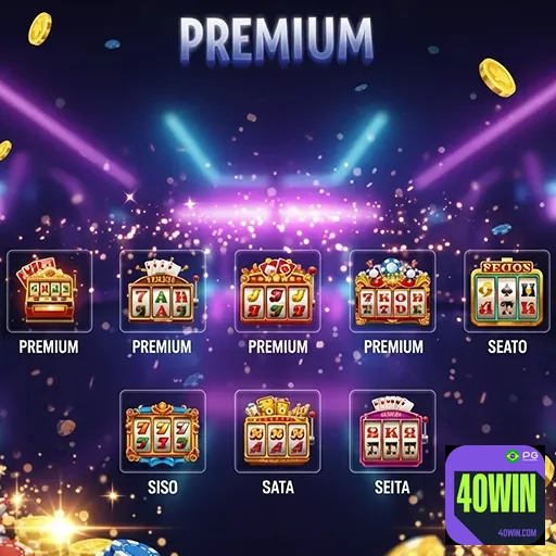 Imagem relacionada a jogos, destacando 40win, plataforma de entretenimento e apostas online, com elementos visuais de jo