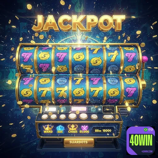 Imagem de caça-níqueis do 40win, site de jogos de azar e cassinos online, com estilo atraente e cores vibrantes.